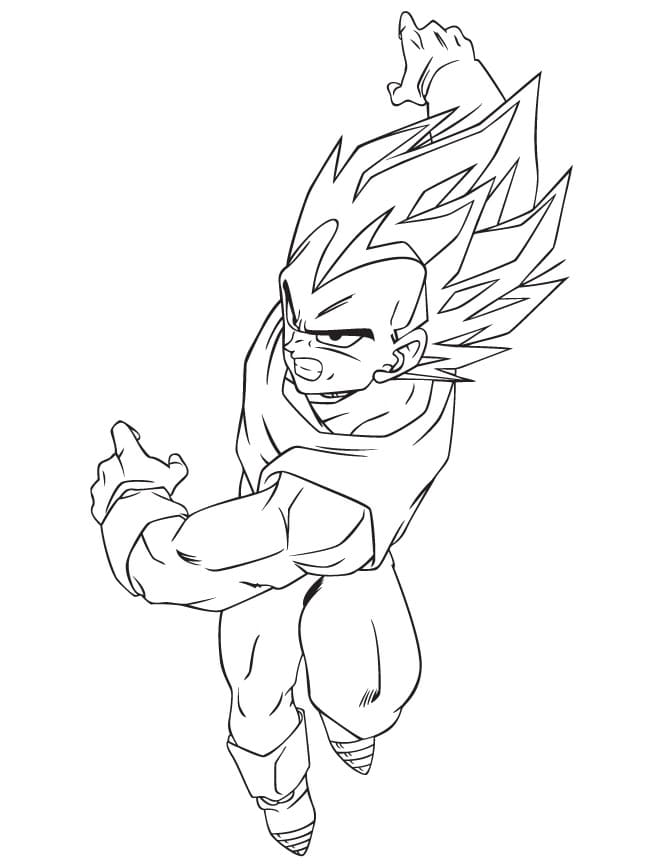 Vegeta for barn fargelegging