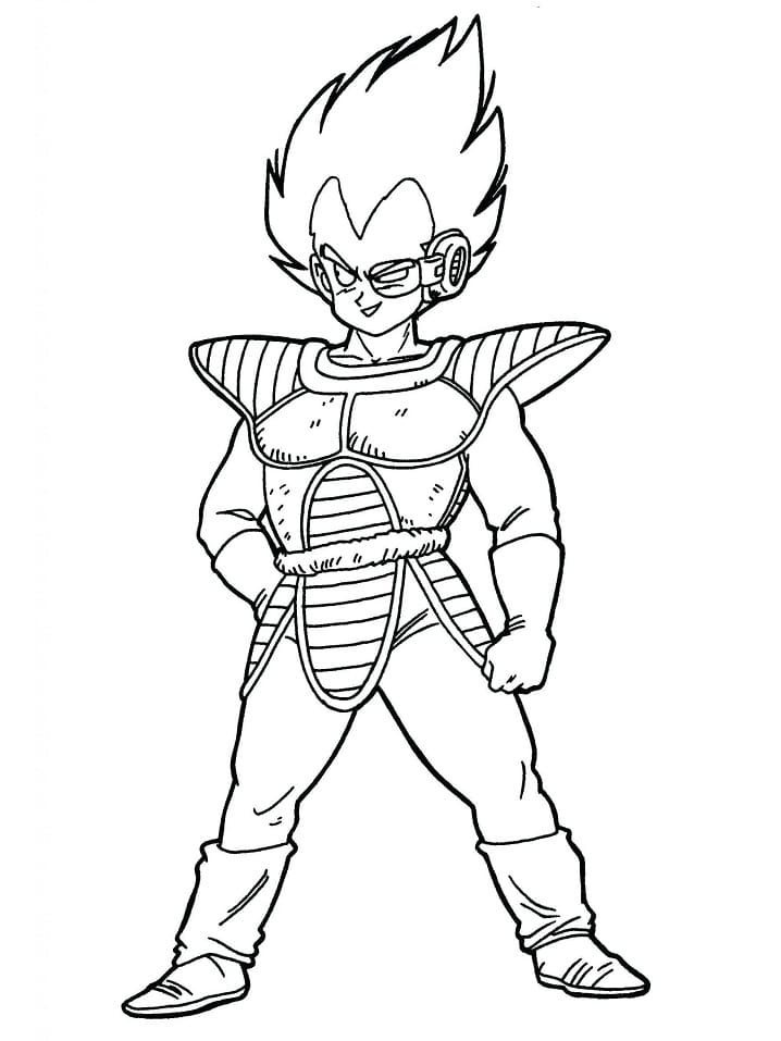 Vegeta gratis bilde fargelegging
