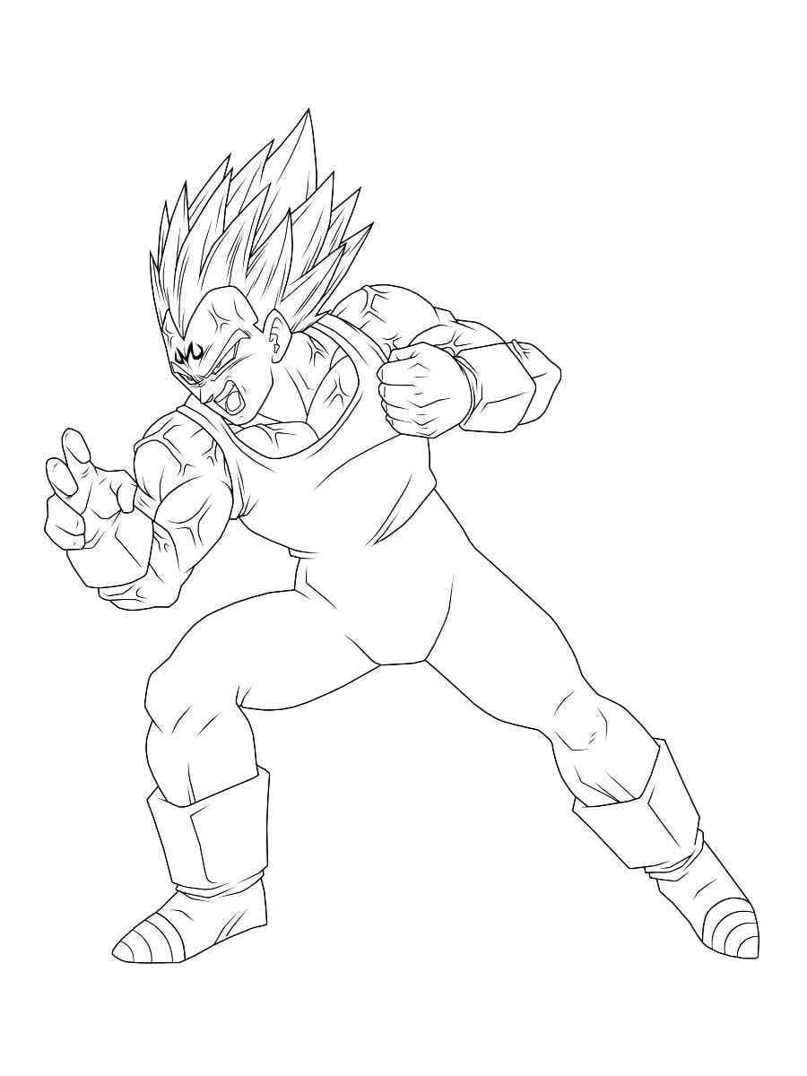 Vegeta gratis fargelegging