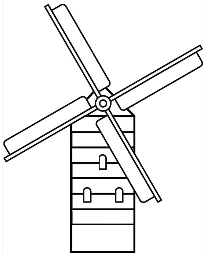 Vindmølle for 1-åringer fargelegging