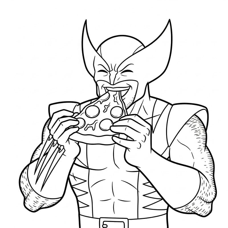 Wolverine å skrive ut fargelegging