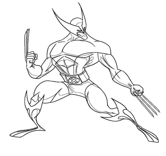 Wolverine for 1-åringer fargelegging