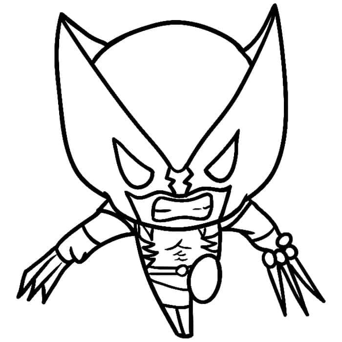 Wolverine for 2-åringer fargelegging