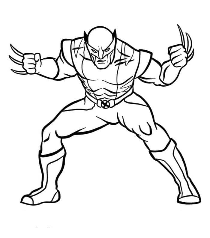 Wolverine for 3-åringer fargelegging