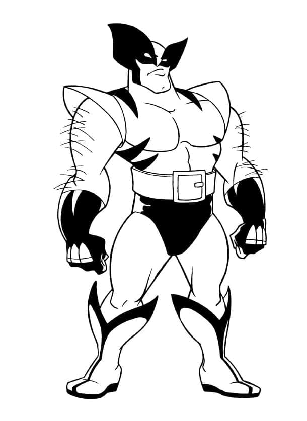 Wolverine for 5-åringer fargelegging