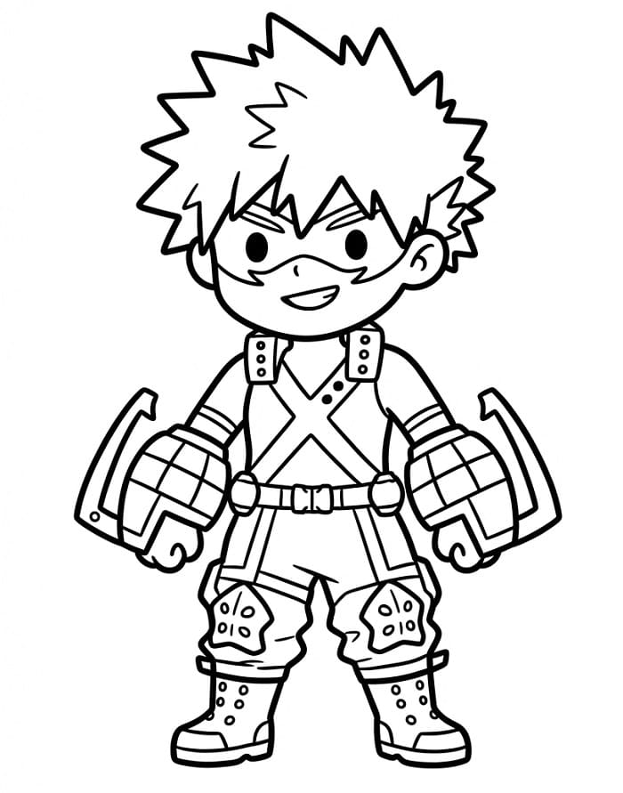 Bakugo My Hero Academia fargelegging