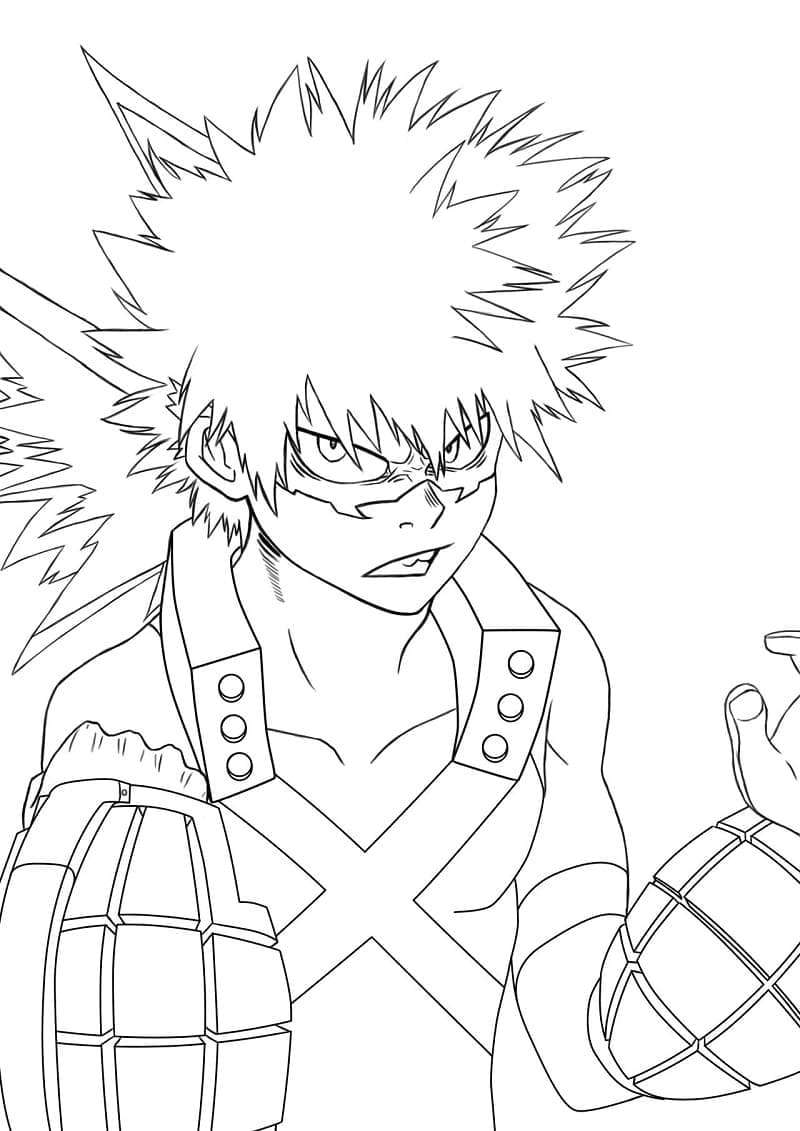 Bakugo bilde fargelegging