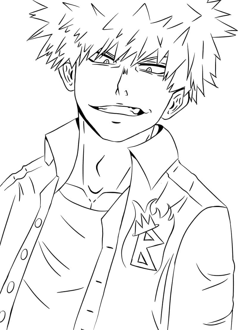 Bakugo gratis bilde fargelegging