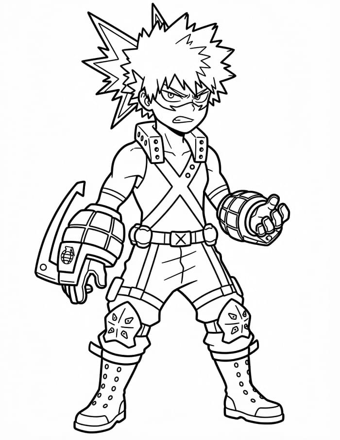 Bakugo gratis utskrivbar fargelegging