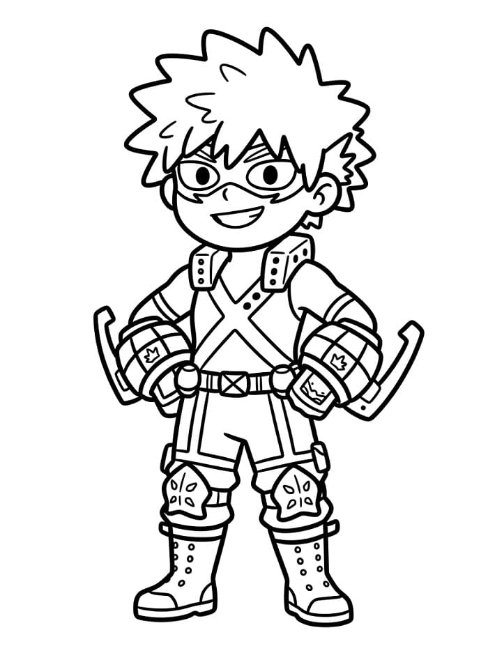 Bakugo i My Hero Academia fargelegging