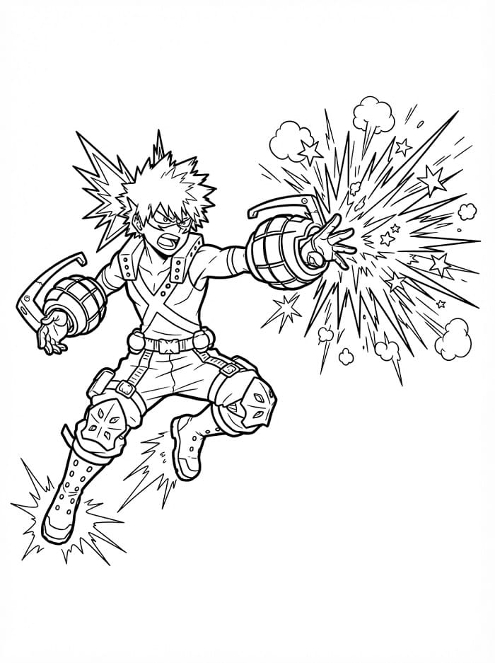 Bakugo til utskrift fargelegging