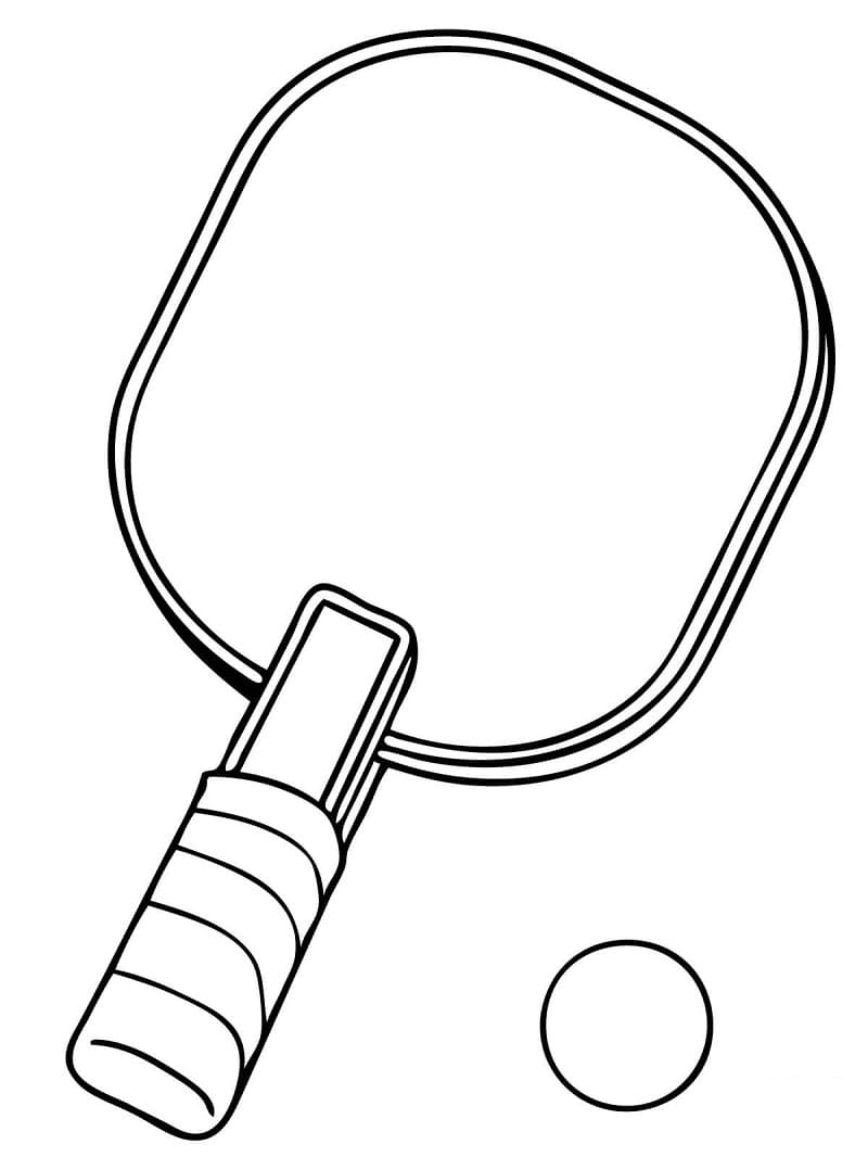 Bordtennis aktivitet fargelegging