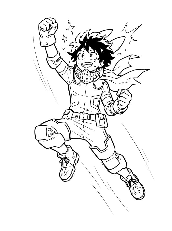 Enkel Izuku Midoriya fargelegging