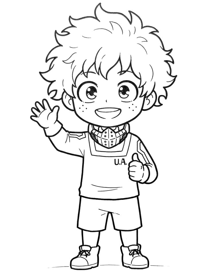Izuku Midoriya My Hero Academia fargelegging