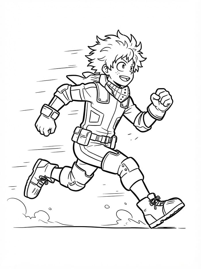 Izuku Midoriya for barn fargelegging