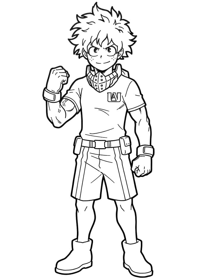 Izuku Midoriya gratis for barn fargelegging