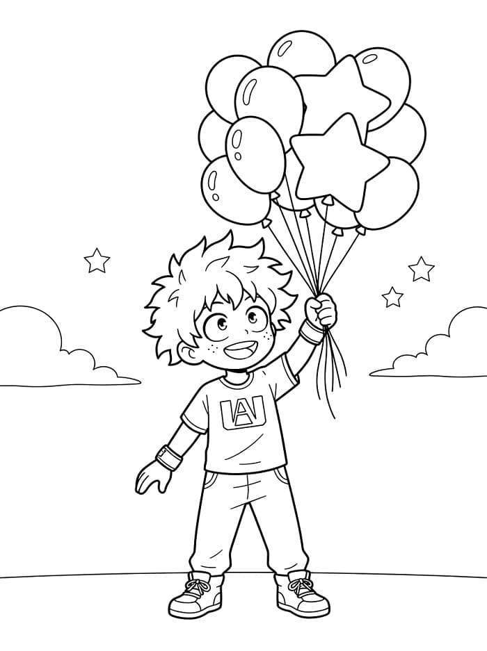 Kjempekul Izuku Midoriya fargelegging