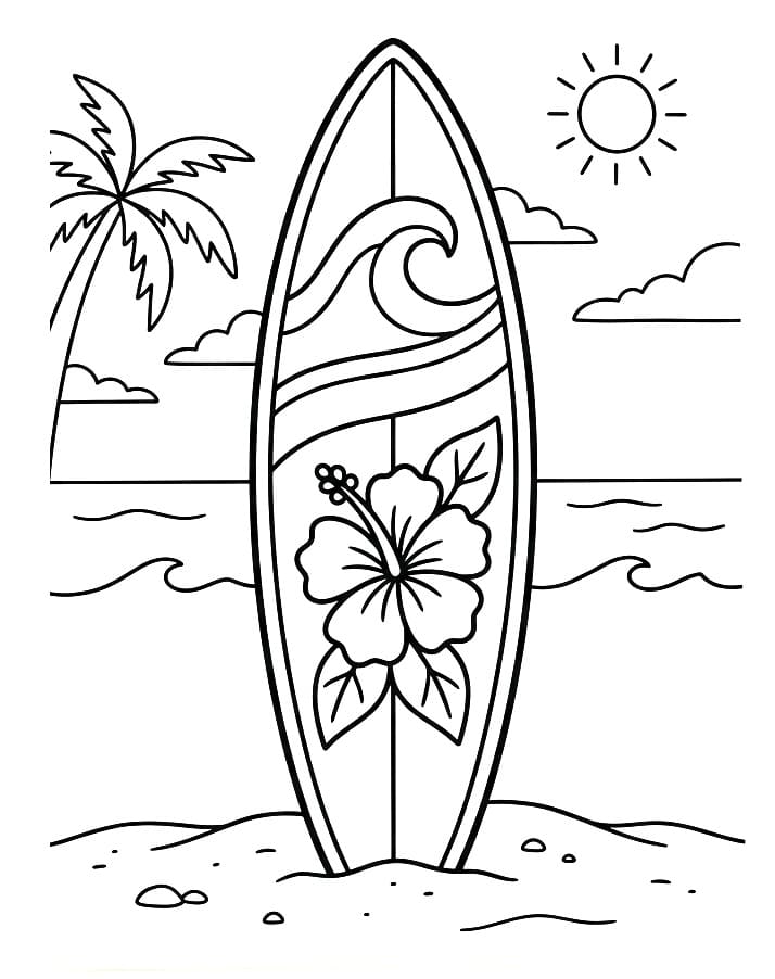 Lett surfing fargelegging