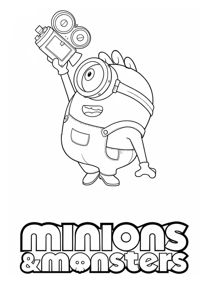 Minions og Monstre (14) fargelegging