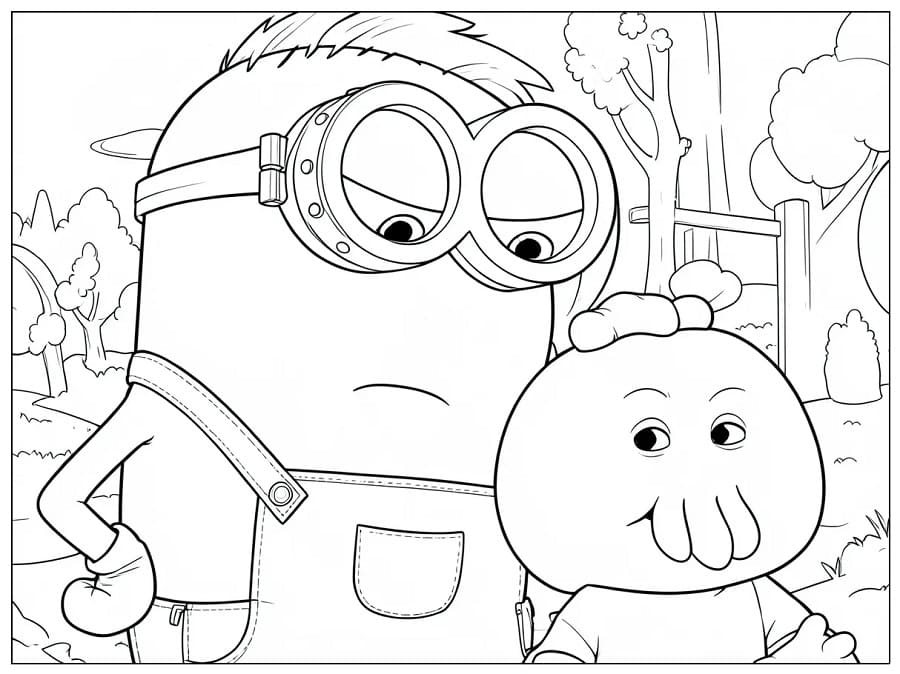 Minions og Monstre (5) fargelegging