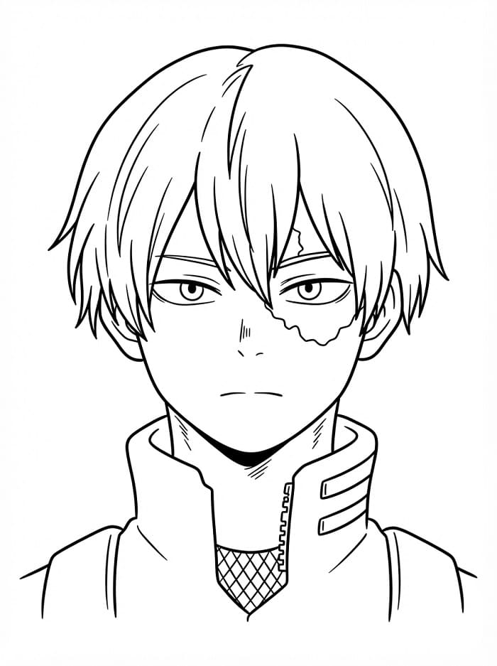 Shoto Todoroki gratis fargelegging