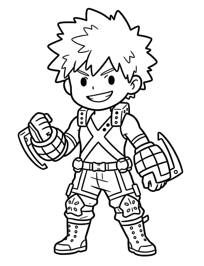 Skjønn Bakugo fargelegging