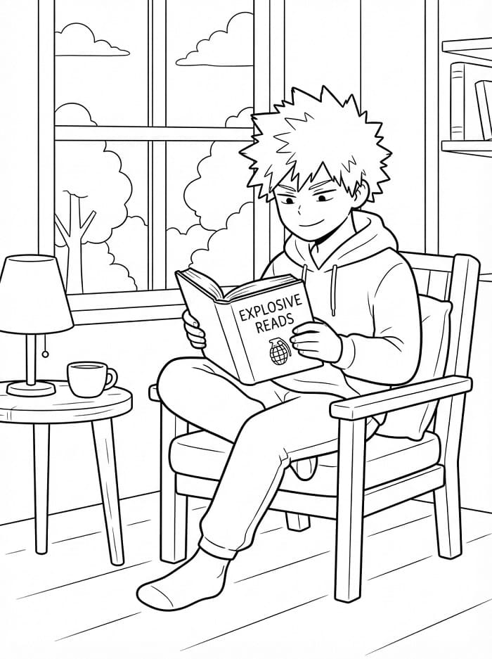 Skriv ut Bakugo fargelegging