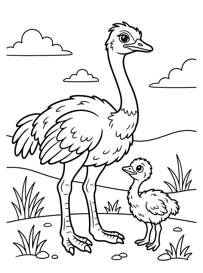 Struts for 4-åringer fargelegging