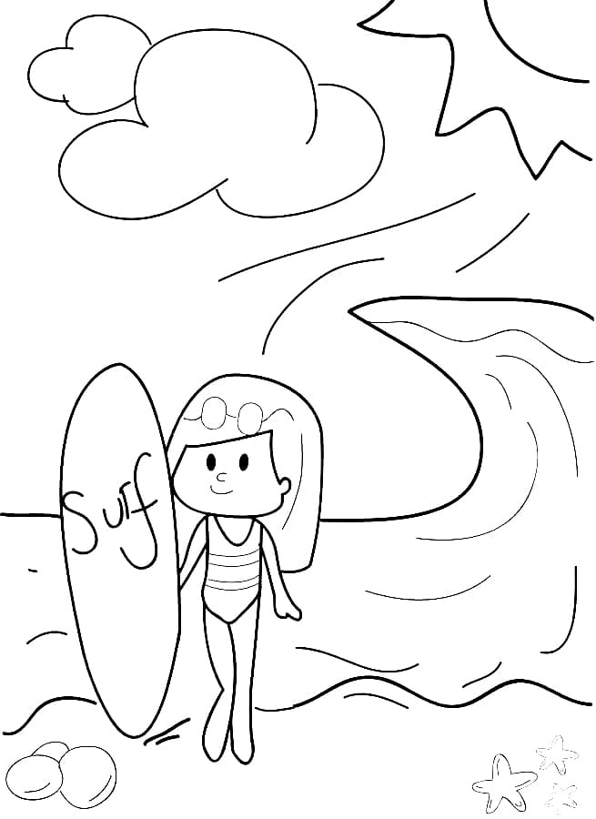 Surfing Dag fargelegging