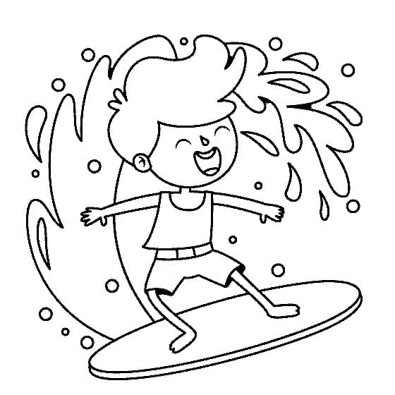 Surfing for barn fargelegging