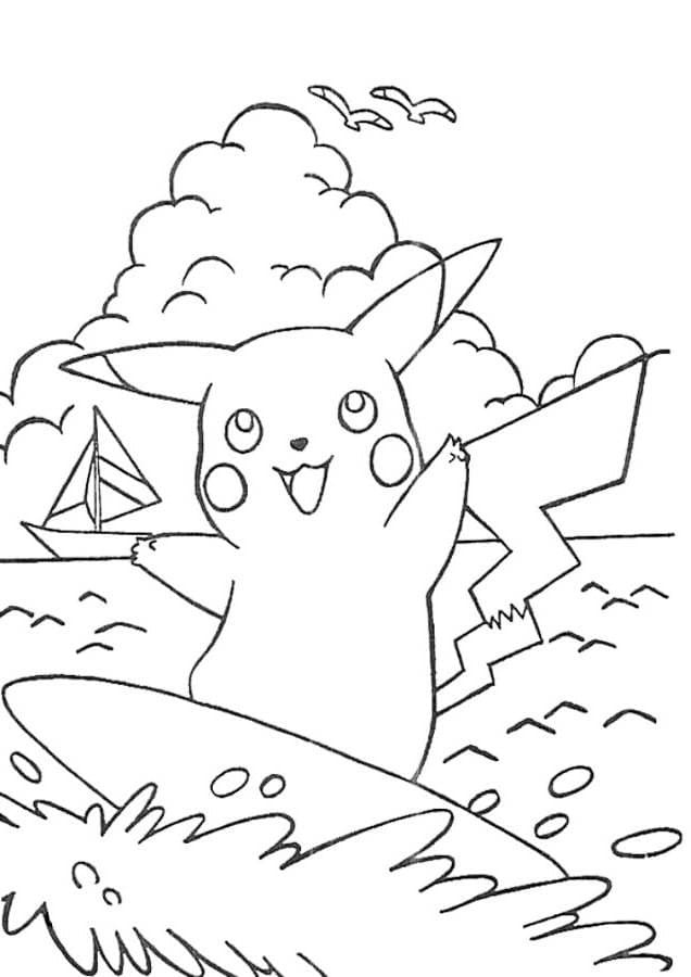 Surfing utskriftbar fargelegging