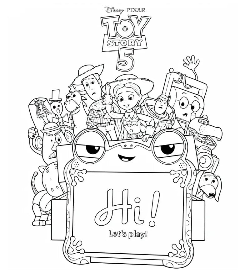Toy Story 5 Disney Pixar fargelegging