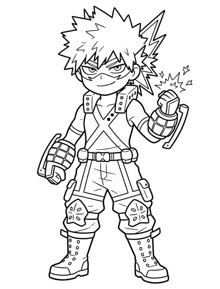 Utrolig Bakugo fargelegging