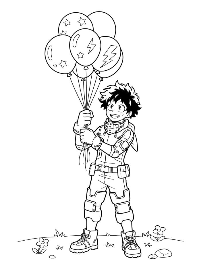 Utrolig Izuku Midoriya fargelegging