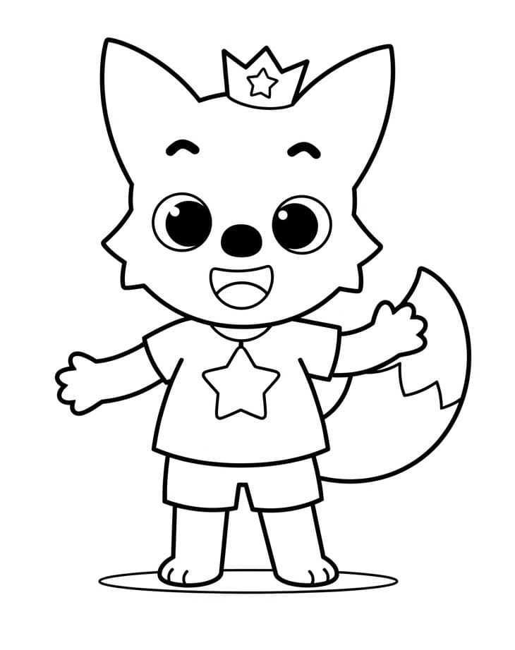 Enkel Pinkfong fargelegging