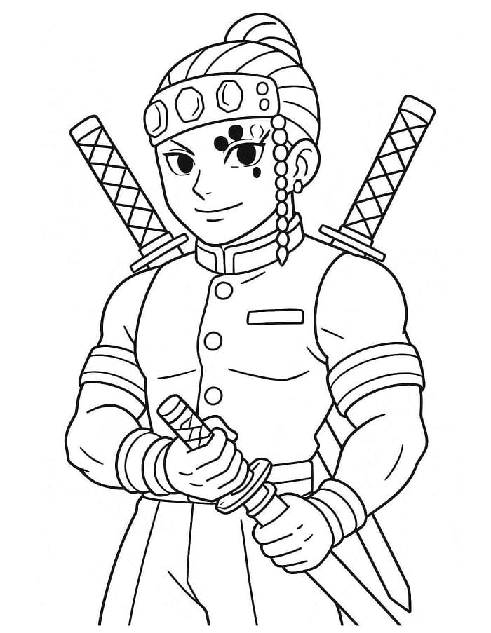Enkel Tengen Uzui fargelegging