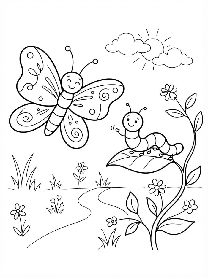 Insekter gratis fargelegging