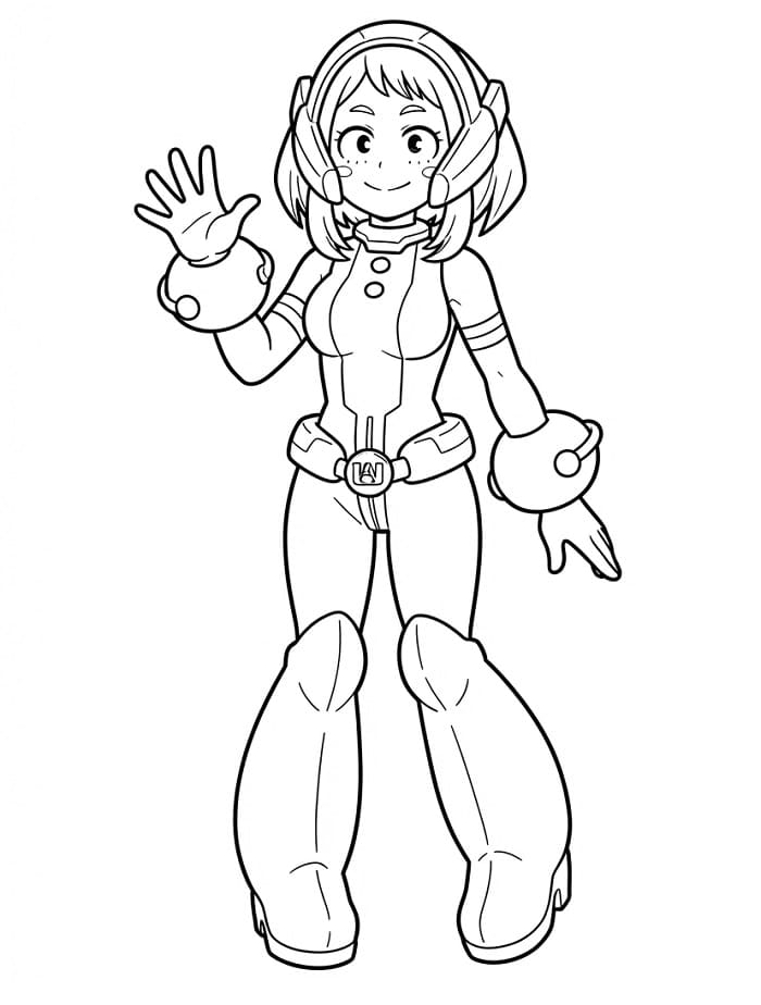 Kul Ochaco Uraraka fargelegging