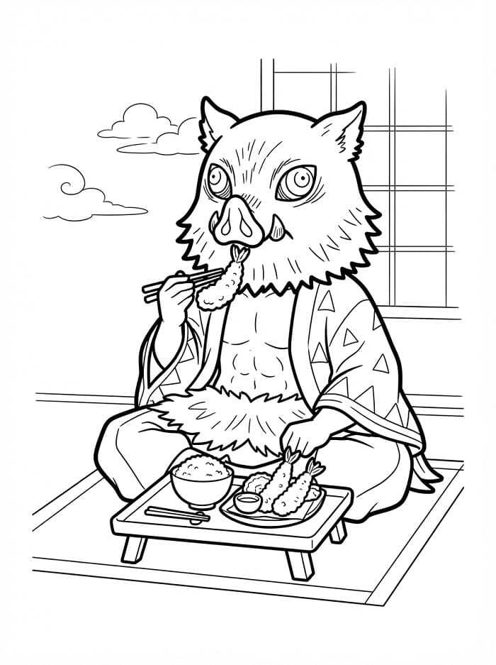 Morsom Inosuke fargelegging