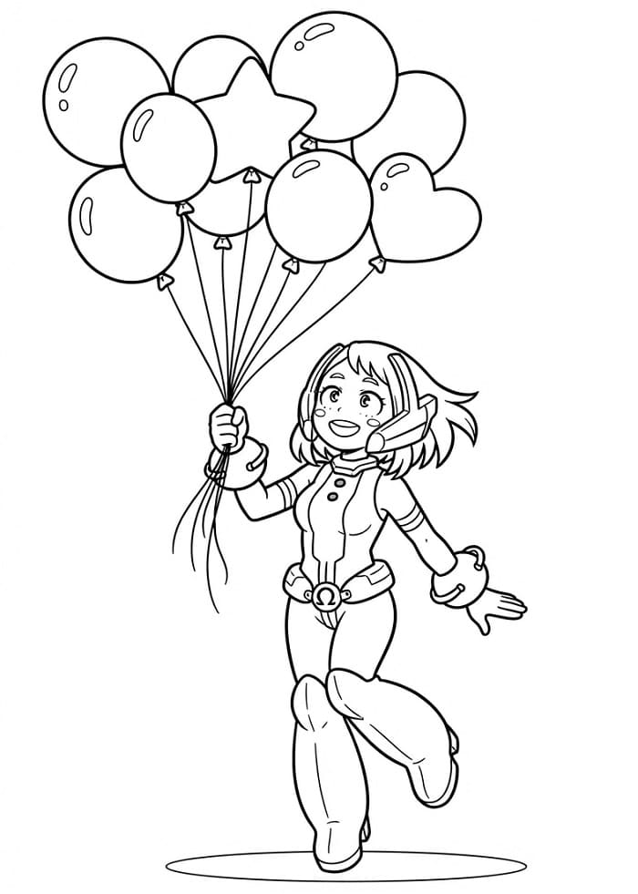 My Hero Academia Ochaco Uraraka fargelegging