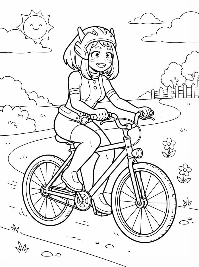 Ochaco Uraraka My Hero Academia fargelegging