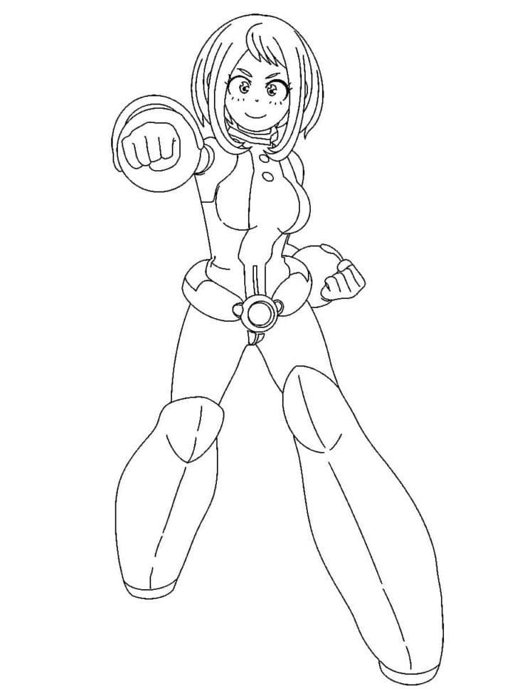 Ochaco Uraraka gratis fargelegging