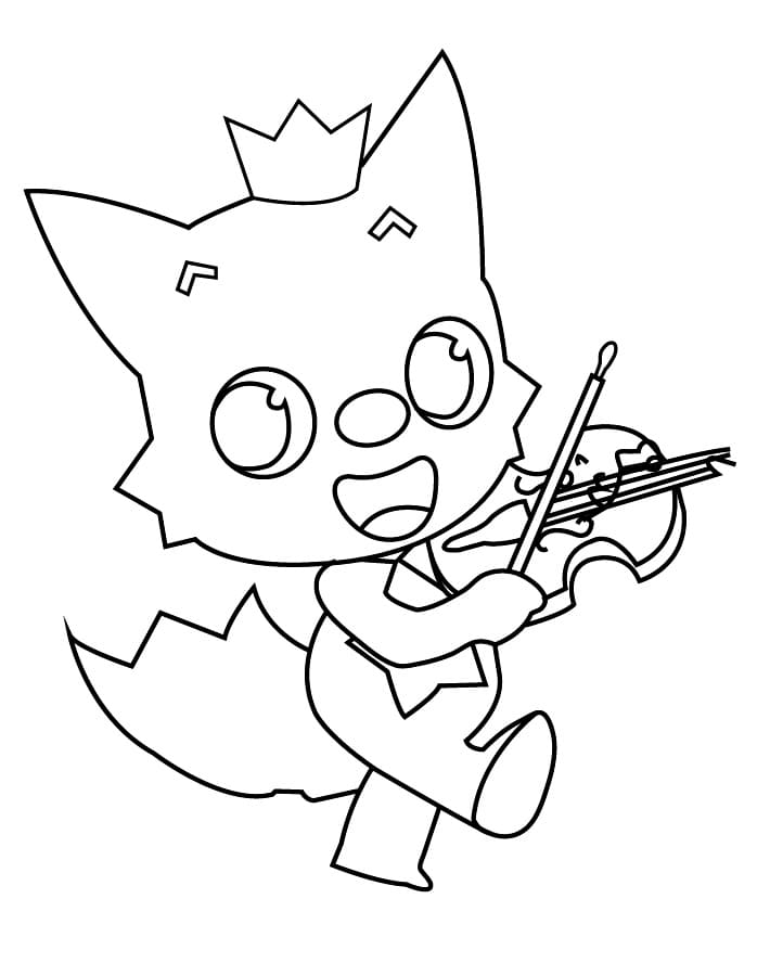 Pinkfong utskrivbar for barn fargelegging