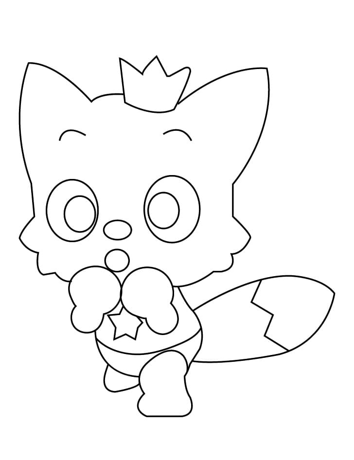 Pinkfong utskrivbart bilde fargelegging