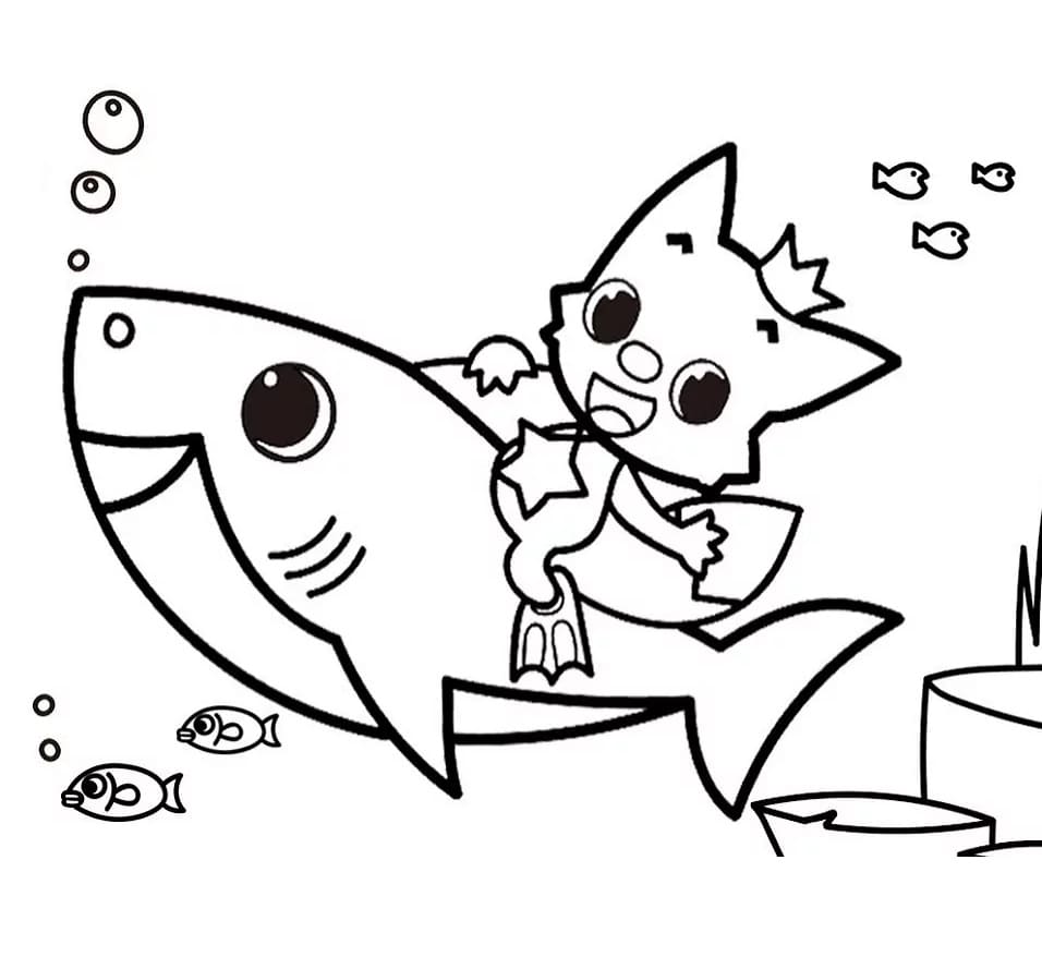 Skriv ut Pinkfong fargelegging
