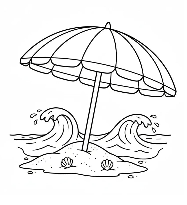 Strandparaply fargelegging