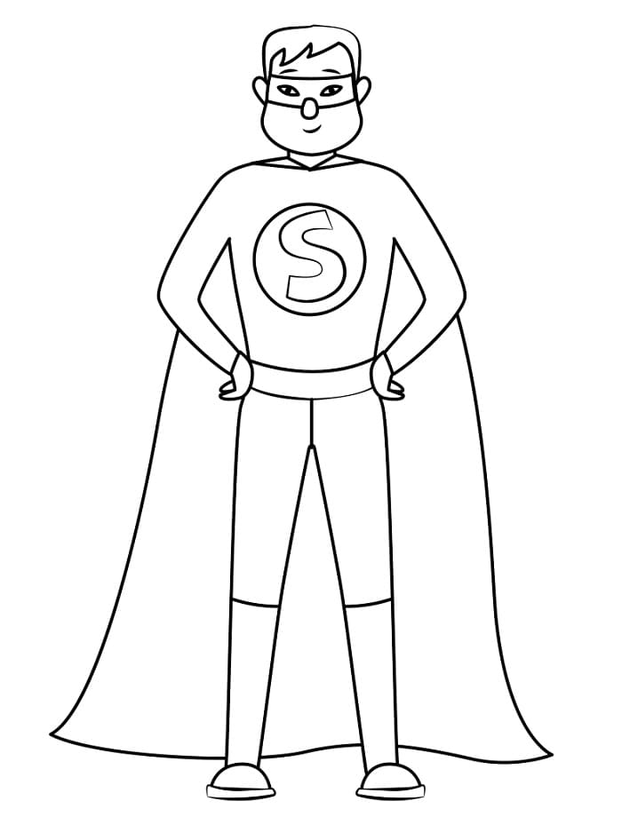 Superhelt for 1-åringer fargelegging