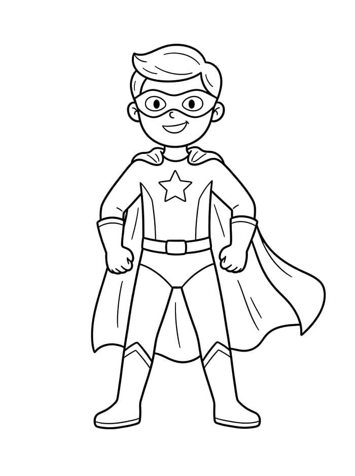 Superhelter Fargelegging