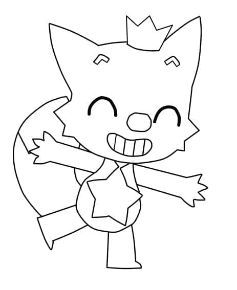 Tegneserie-Pinkfong fargelegging