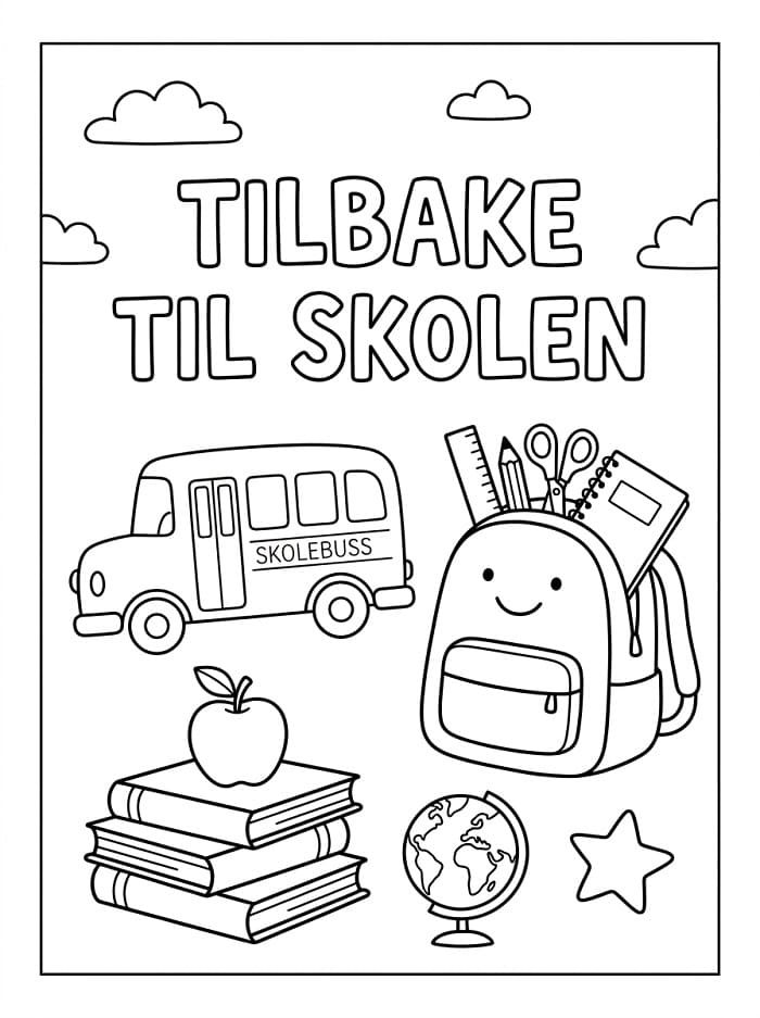 Tilbake til skolen (11) fargelegging